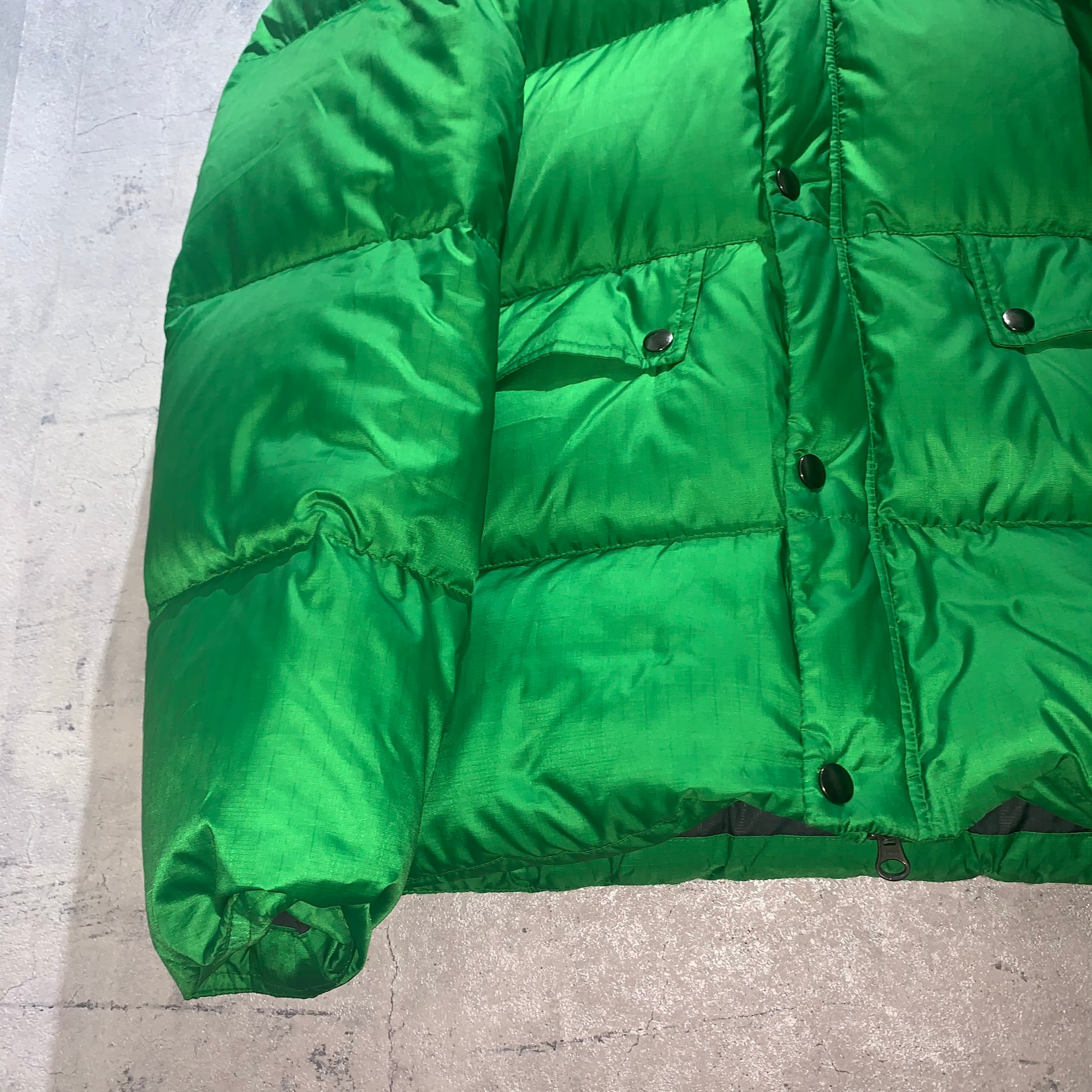 80's NIKE  Emerald green down jacket