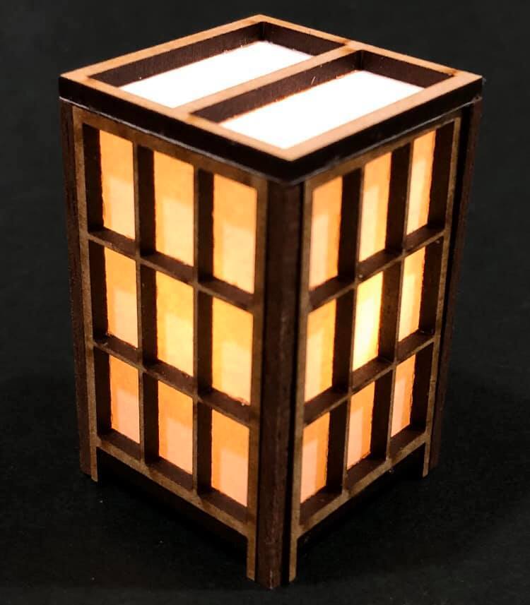 電飾行燈(シンプル) LED付 1/12スケール | クラフト工房シックパパ