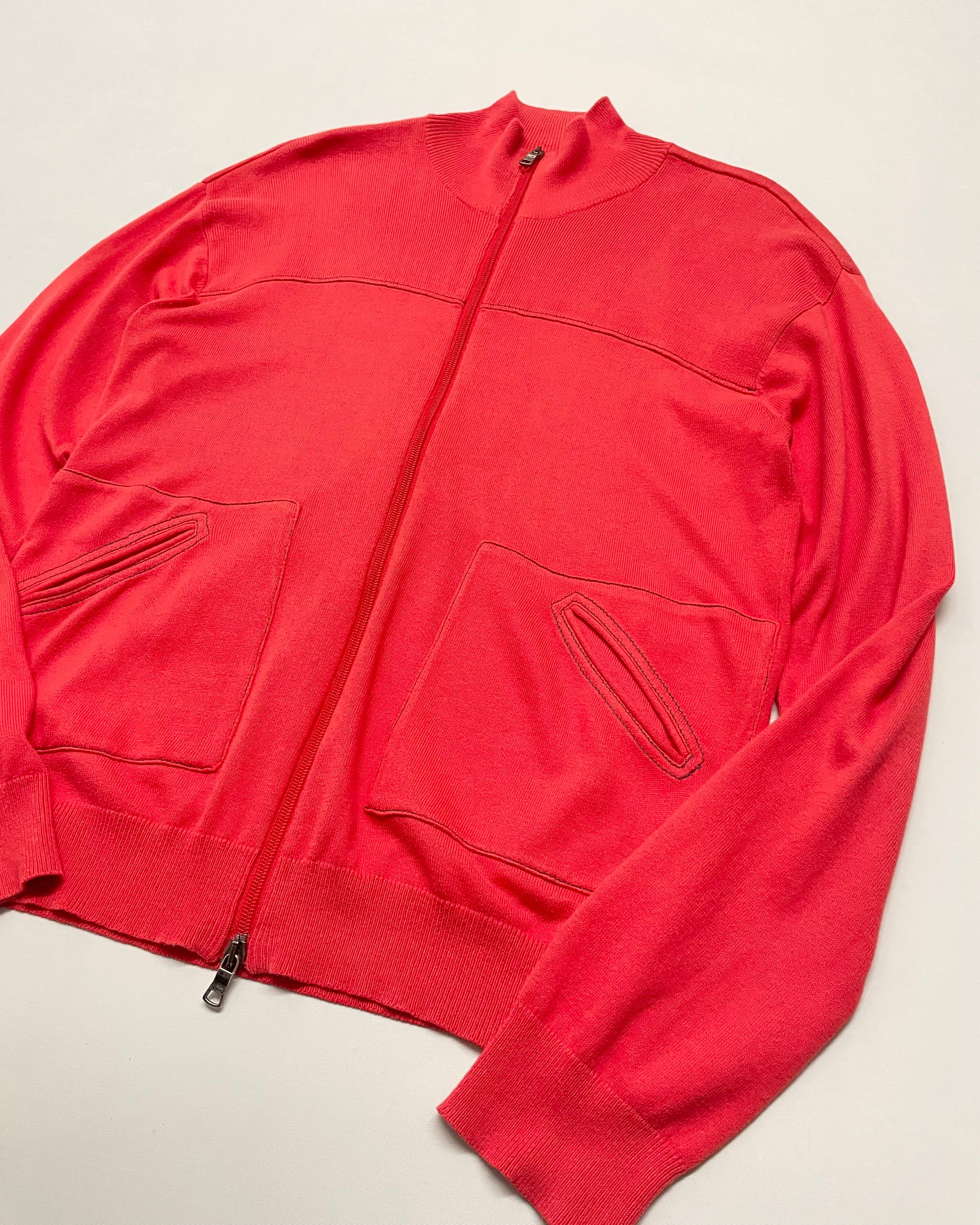 ARMANI EXCHANGE Double-Zip Cotton Drivers Knit