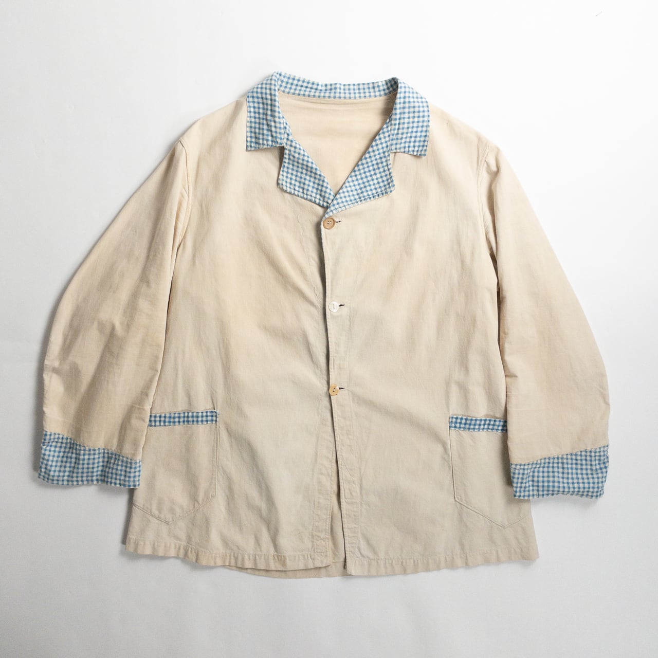 Ecru Cotton Handmade Jacket