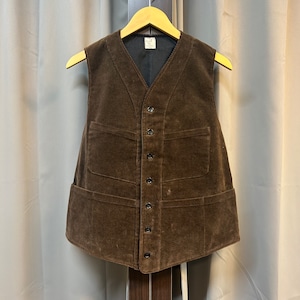 ANATOMICA "SAGAN" BROWN CORDS VEST《M》