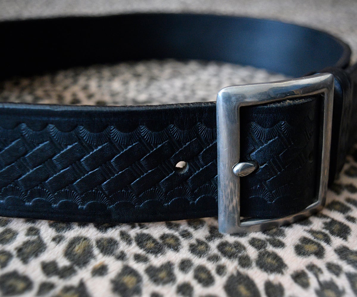 JAY-PEE ギャリソンベルト バスケットウィーブ ポリス 32 JAY-PEE LEATHER BASKET WEAVE BELT 32 | SECOND TIME GLORY