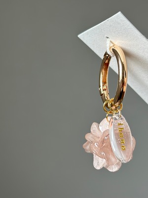 hydrangea keychain【name plate】