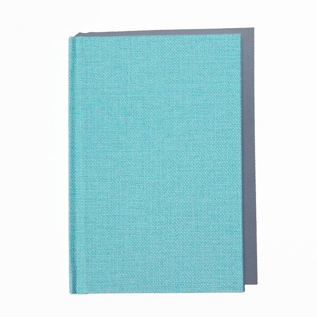 Multi-log note - 【ドット方眼・五段階評価】北欧ブルー / A6変形 / ハードカバーノート