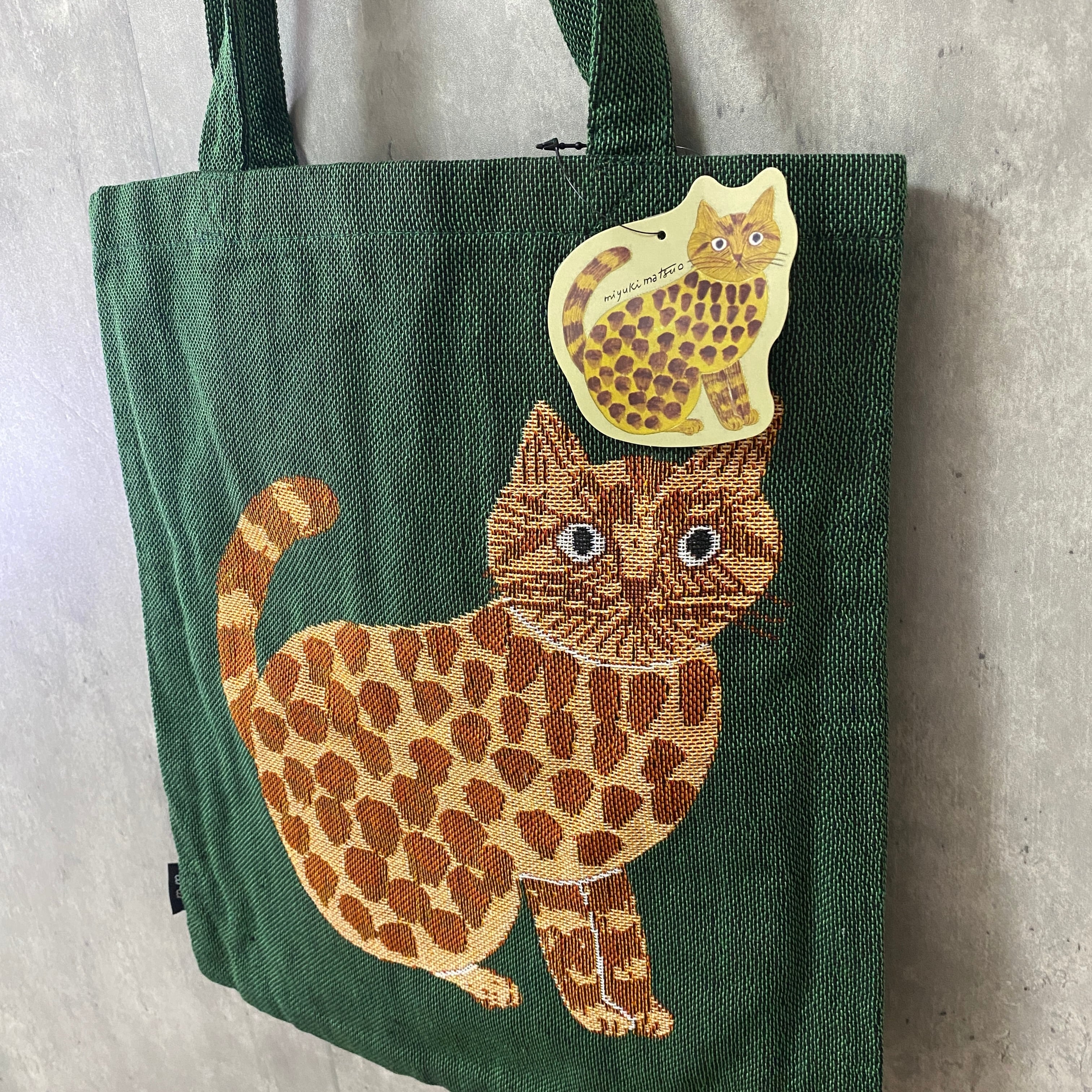 松尾ミユキ レクタングル トートバッグ 猫 ねこ ネコ 猫雑貨 猫バック