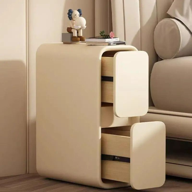 クリーム色のクラシックスタイルチェスト サイドチェスト フレンチ