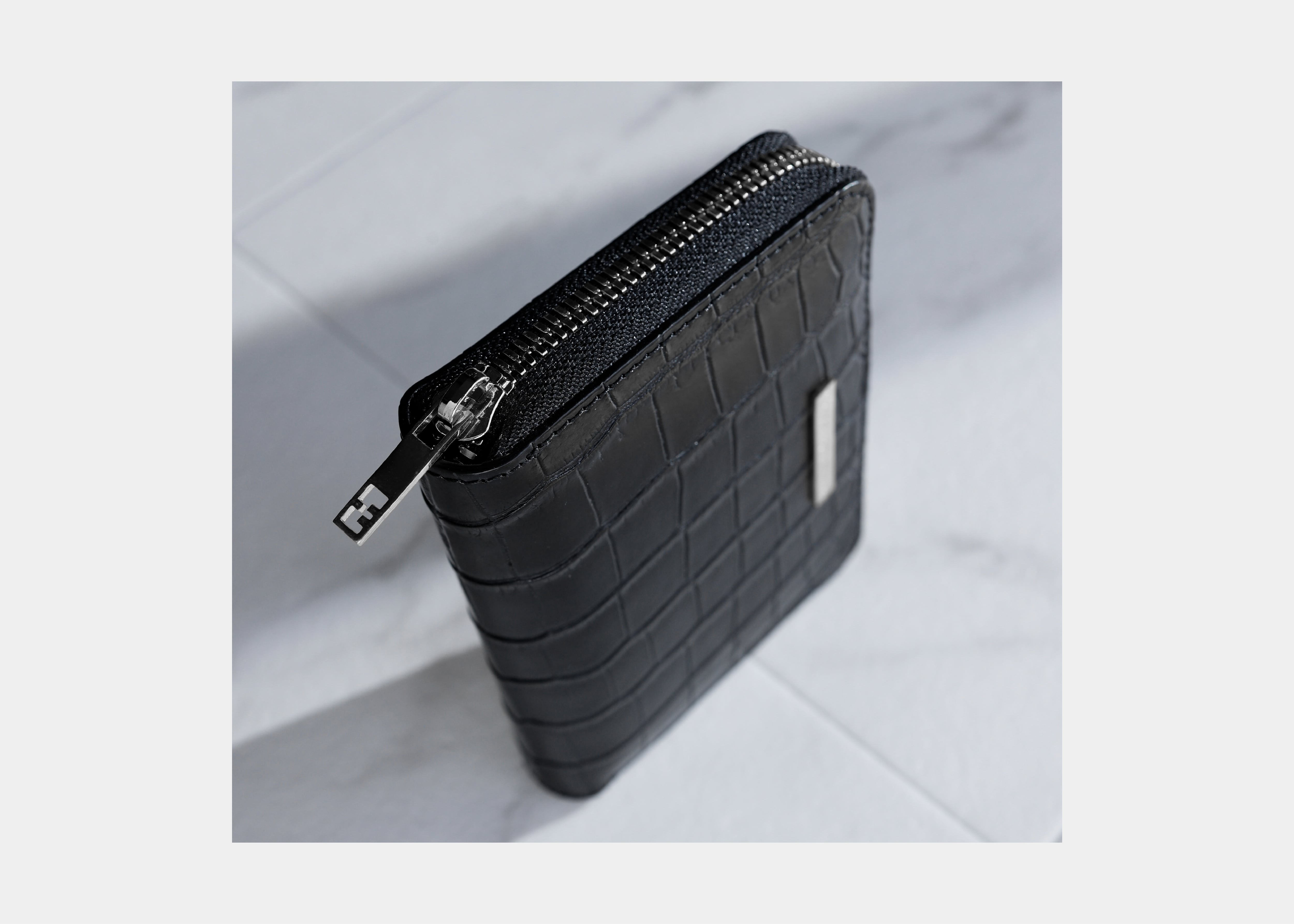 Crocodile Porosus Middle Wallet【フランス製ポロサス】【送料無料