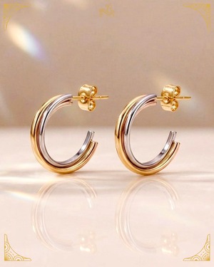 《ご縁を深く豊かに結ぶ / お守り》調和｜ピアス ステンレス［A160］