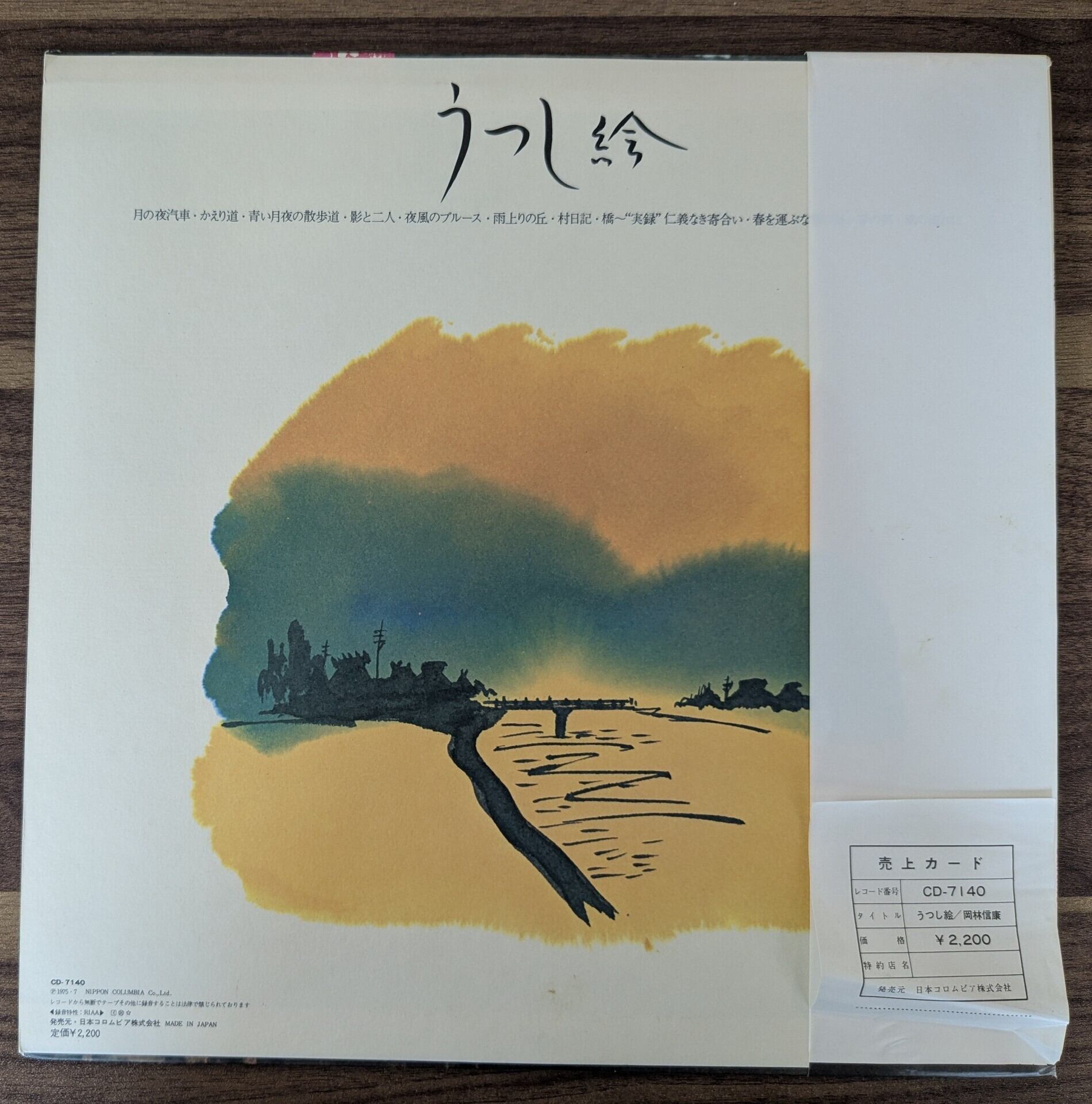 岡林信康「うつし絵」：LPレコード | 音とこだま