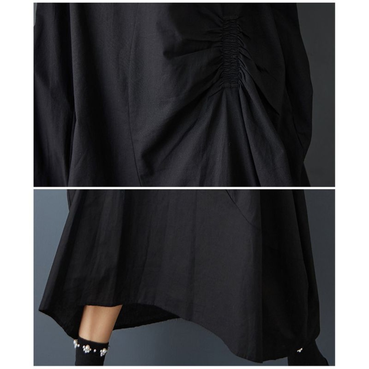 アシンメトリー コクーン ワンピース  30214