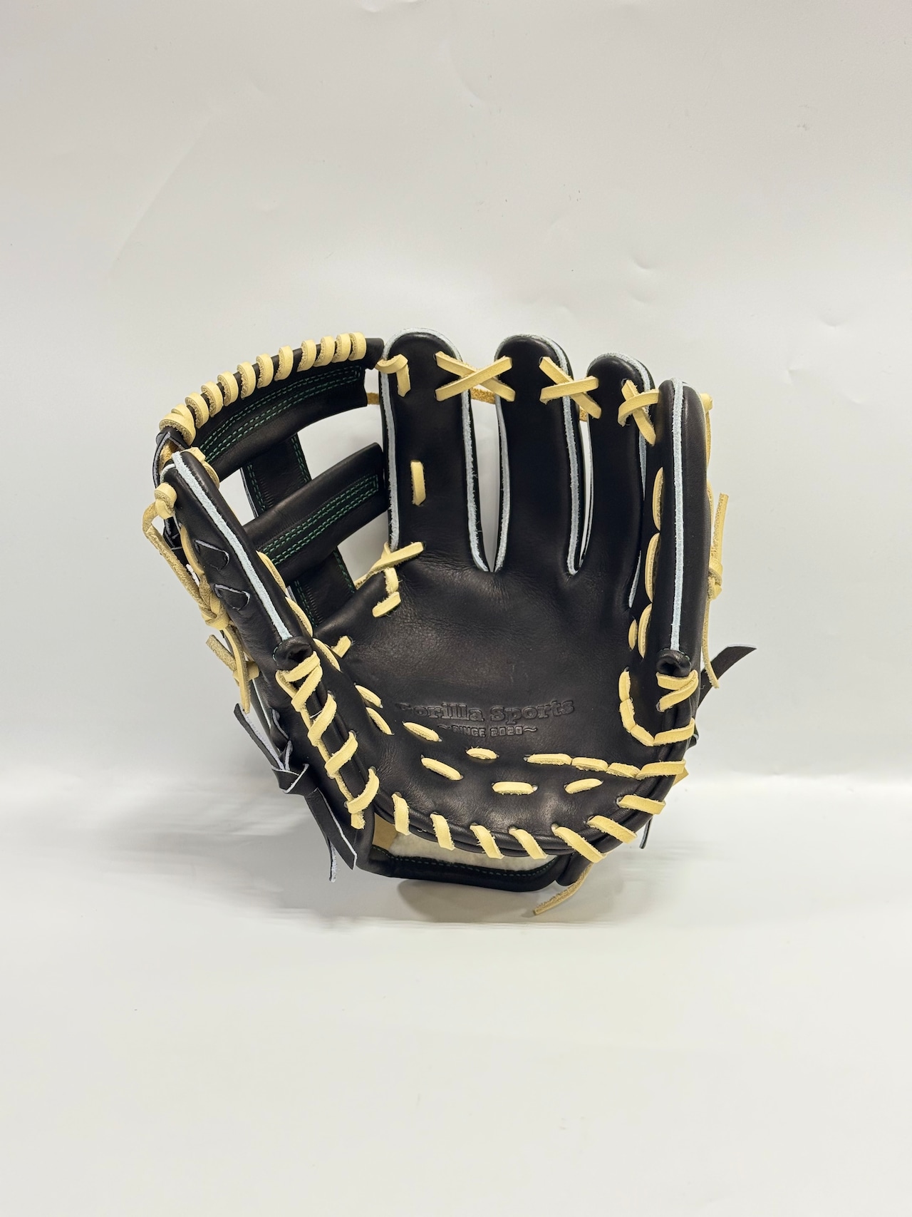 GSーゴリラスポーツ スタンダードモデル 硬式仕様グラブ 右投げ用 当て挟み型 ゴリラブラック×キャラメル GSー11(クロスウェブ)・画像7