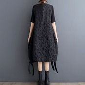 リボン付き アシンメトリー ジレ 00150