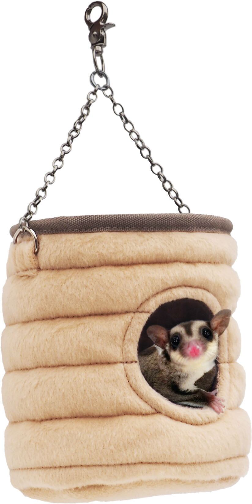【小動物用品】デグモモたちのバケツ　グリーン/ベージュ