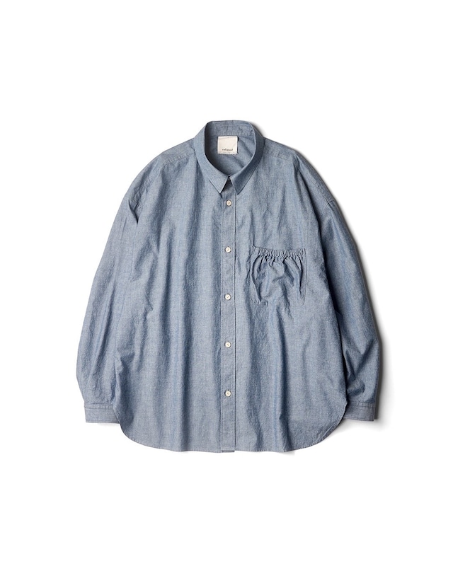 【refomed 】WRIST PATCH WIDE SHIRT