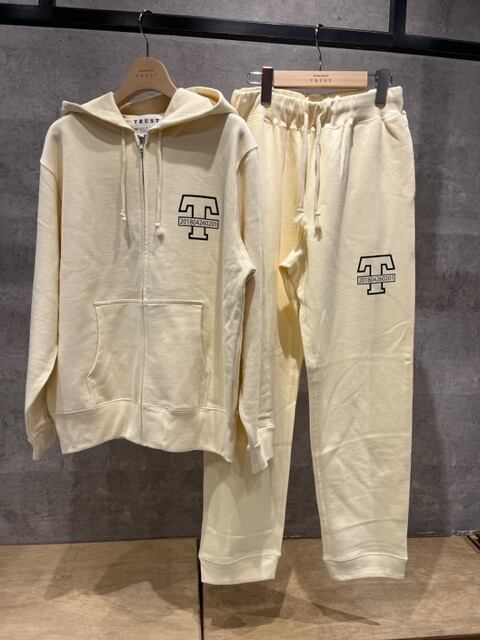 【アイボリー】original長袖ZIPセットアップ