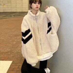 ボアジャケット ブルゾン レディース カジュアル A265 | KiLUCE