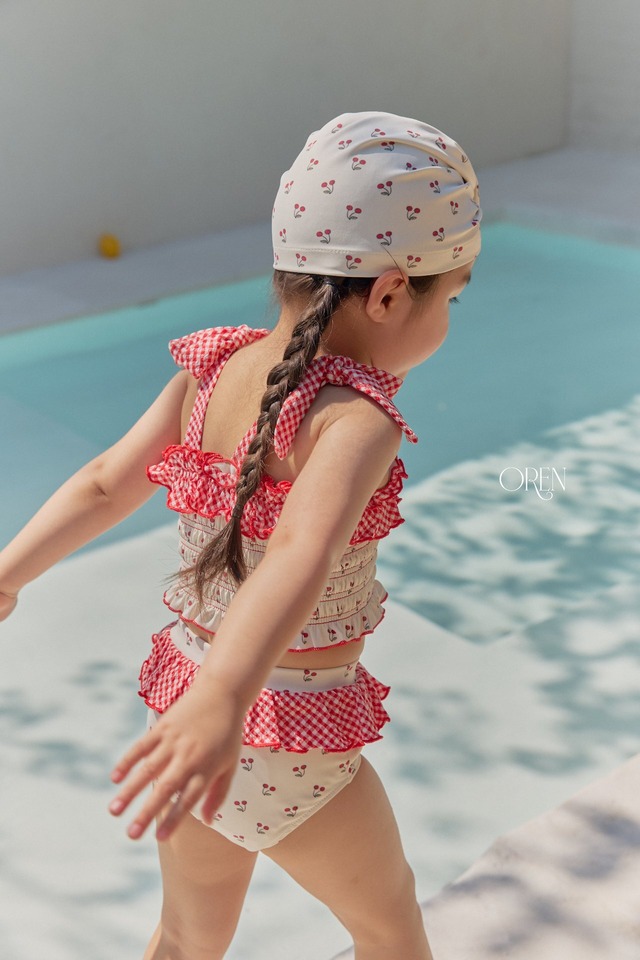 ※お洋服と同梱限定※【6/11〆予約】<OREN> Rochelle cherry swim cap