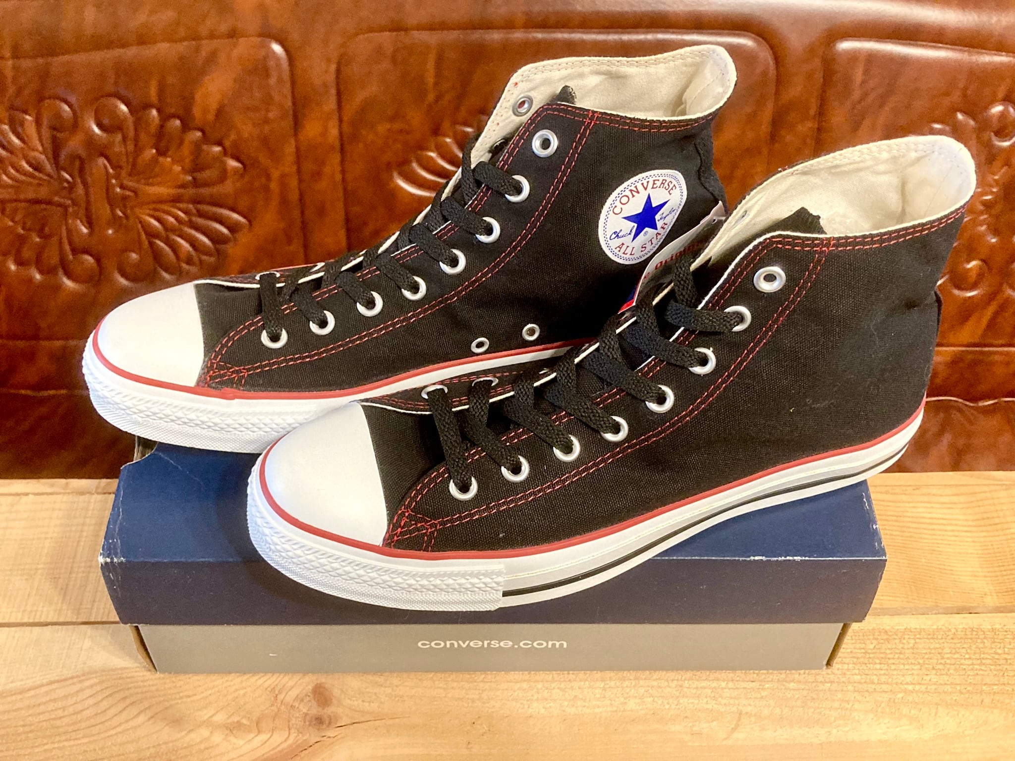 コンバース あしたのジョー 黒×白 27センチ converse（コンバース