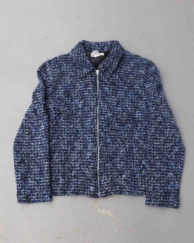 Random pile short length blouson