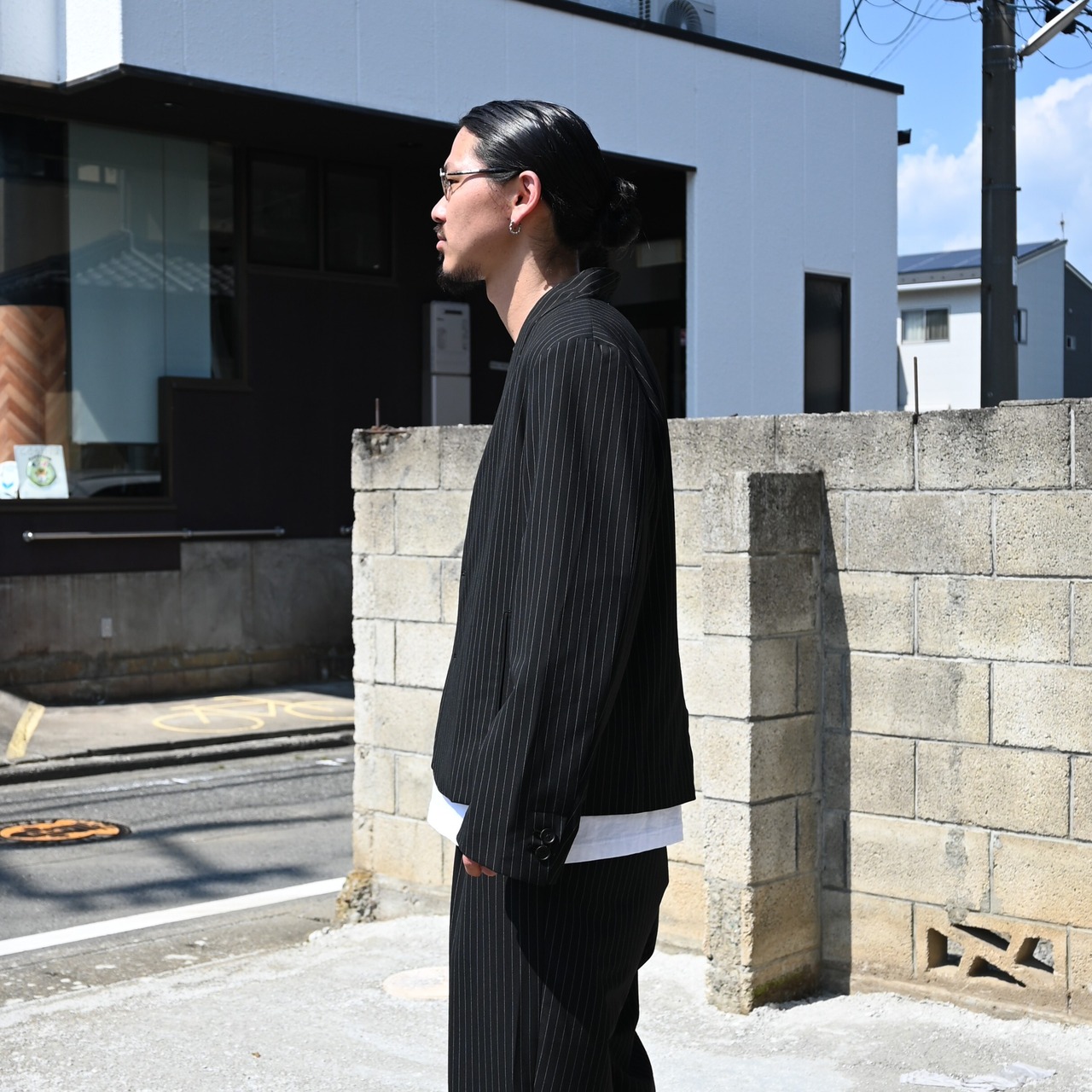 KUON / Reversible Kimono Collar Blazer