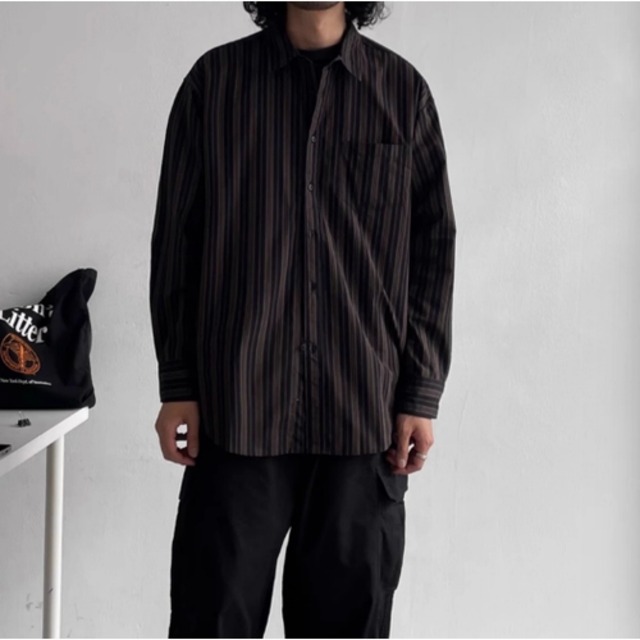 レジメンタルストライプシャツ vi1508