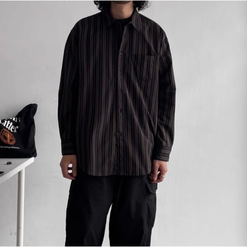 レジメンタルストライプシャツ vi1508