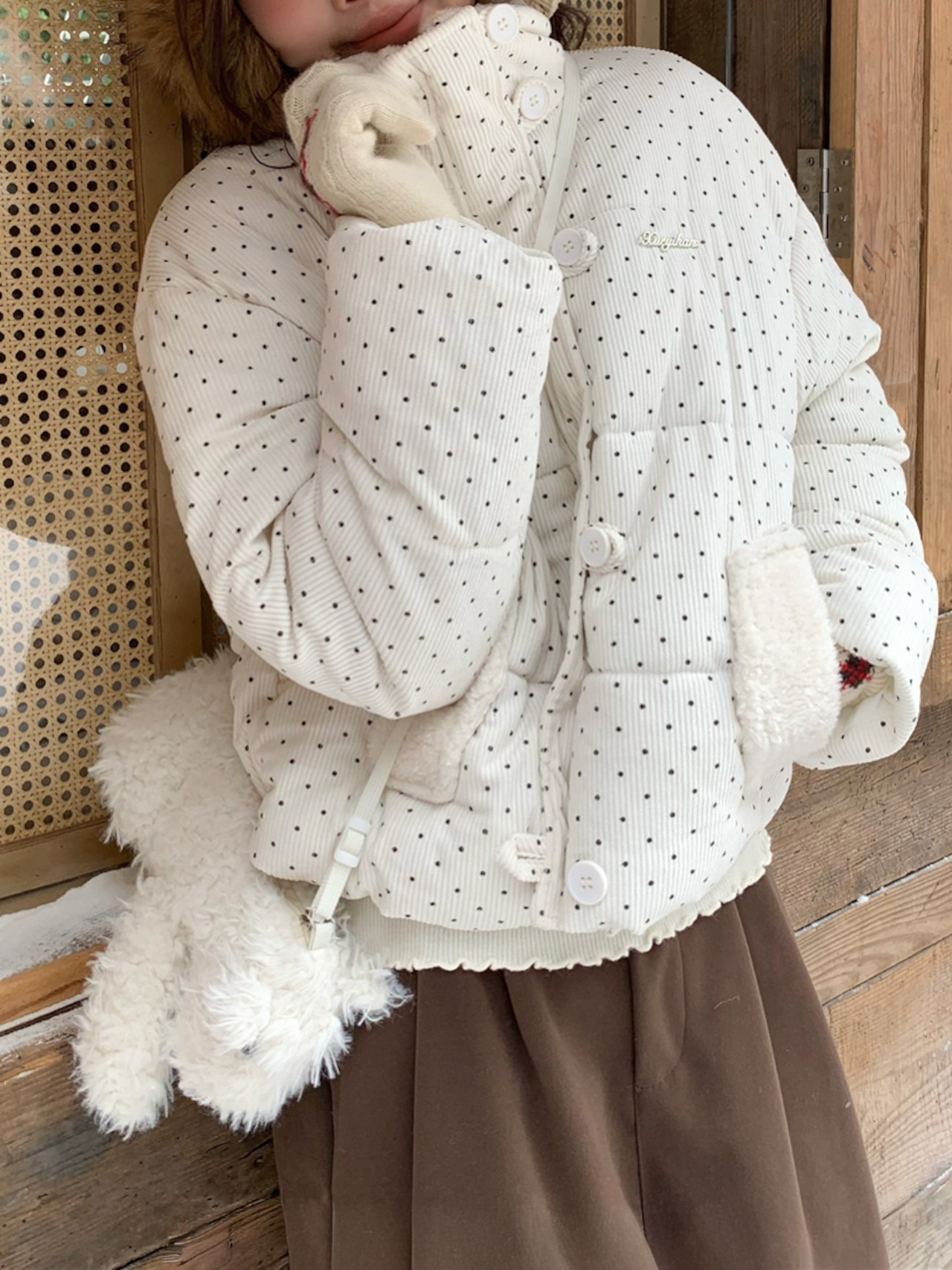 ドットパフジャケットコート LK1779