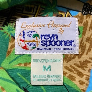 old REYN SPOONER tropical pattern rayon shirt