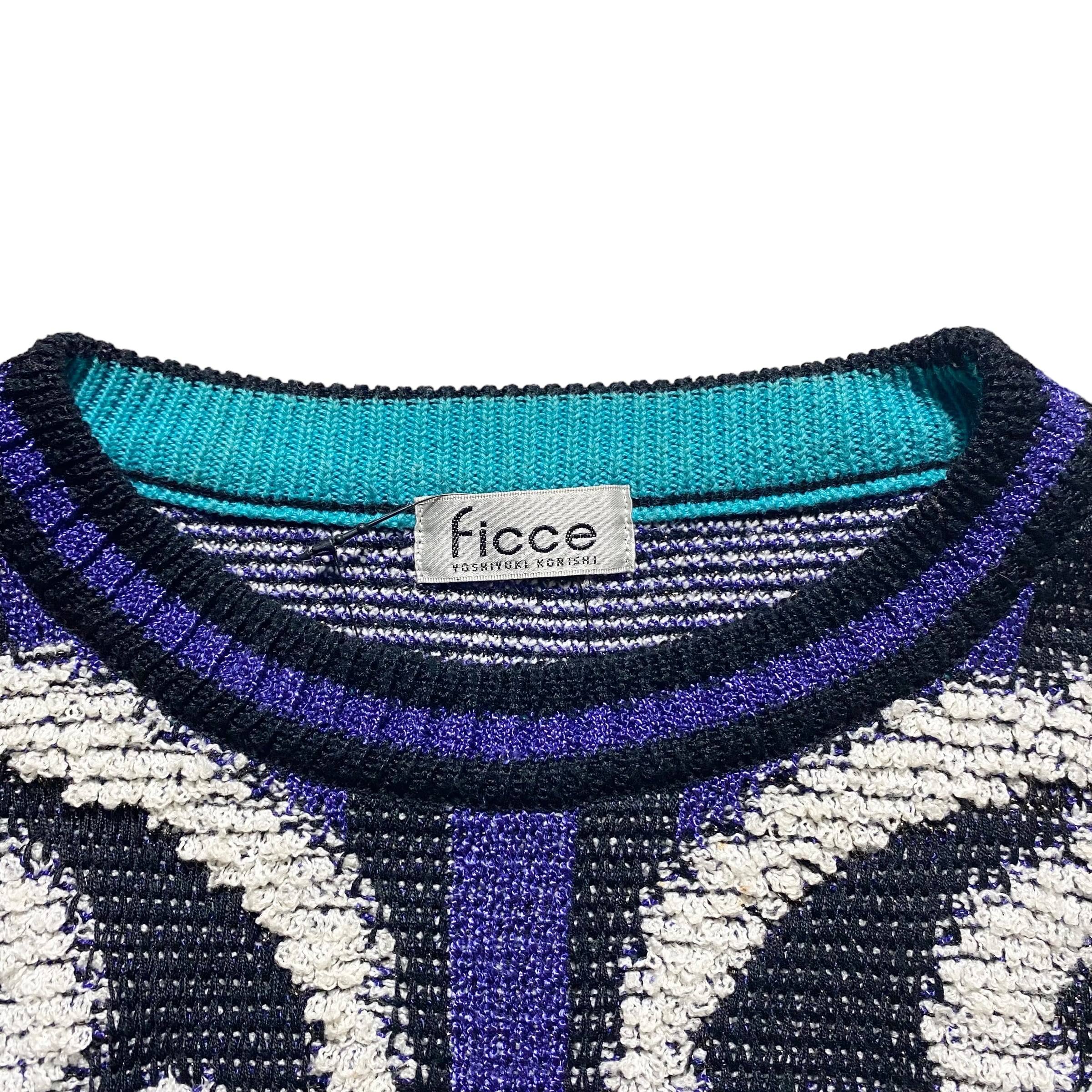 FICCE jacquard sweater | NOIR ONLINE