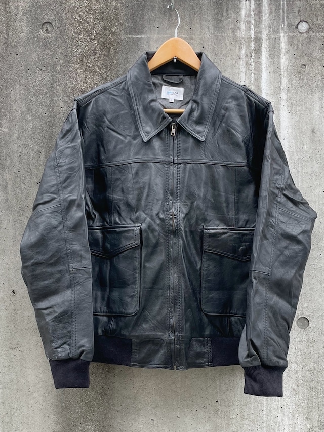 3POCKET 1st LEATHER JKT (Silver Button)