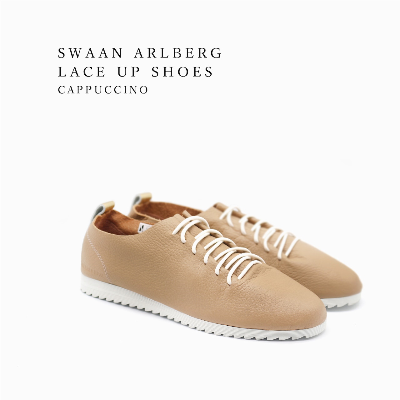 SWAANARLBERG スワンアルバーグ シューズ レディース　レザーシューズ LACE UP SHOES SW-L01-L01-CA CAPPUCCINO カプチーノ