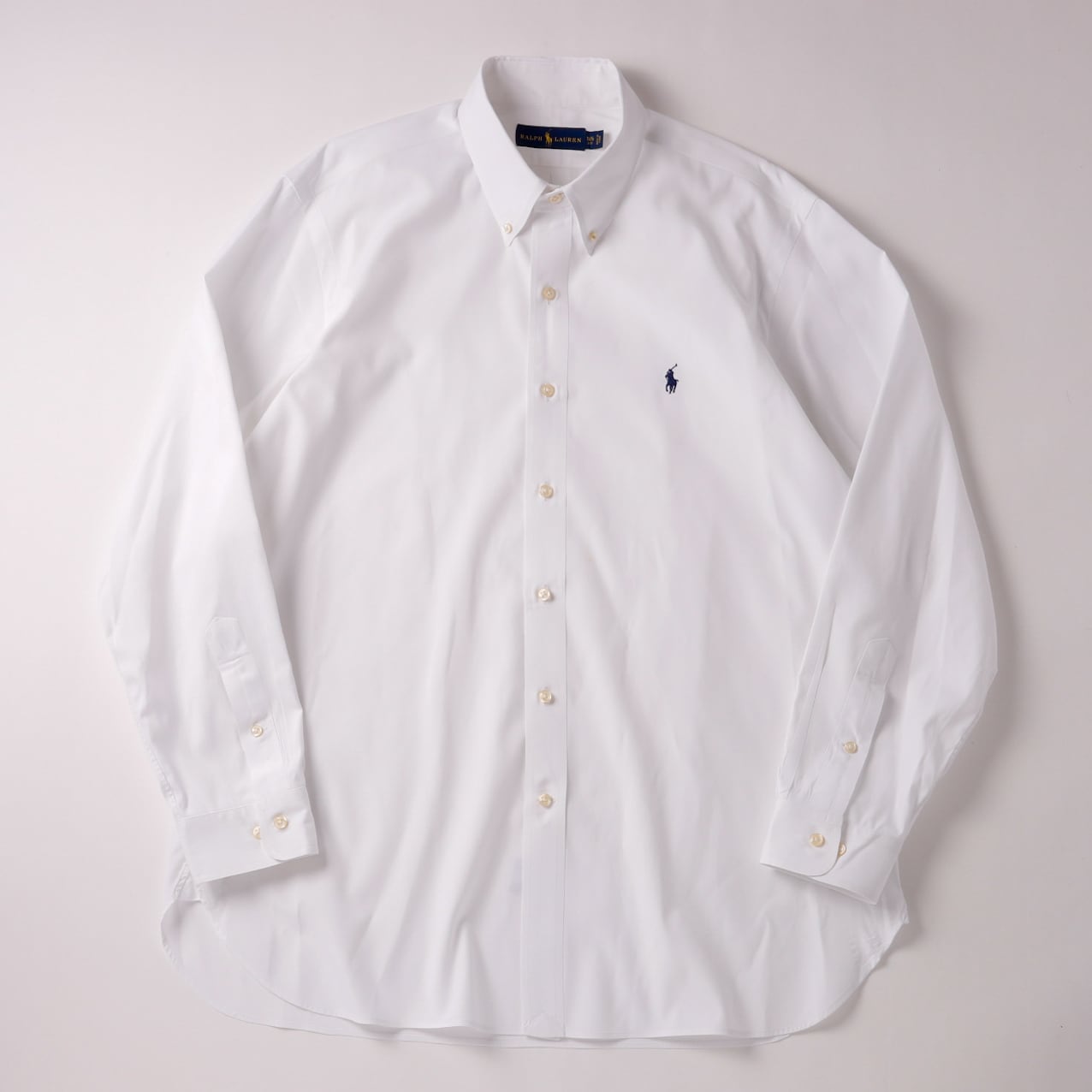 美品】 Ralph Lauren B.D. cotton Shirt Size 16H about L mint