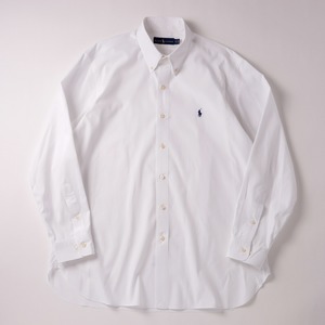 【美品】 Ralph Lauren B.D. cotton Shirt Size 16H about L  mint condition ／ ラルフローレン ボタンダウン コットン シャツ 実寸L ホワイト