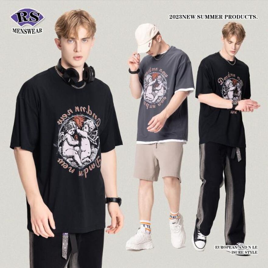 サブカル 服 地雷系 通販 Tシャツプリントエンジェル 2カラー