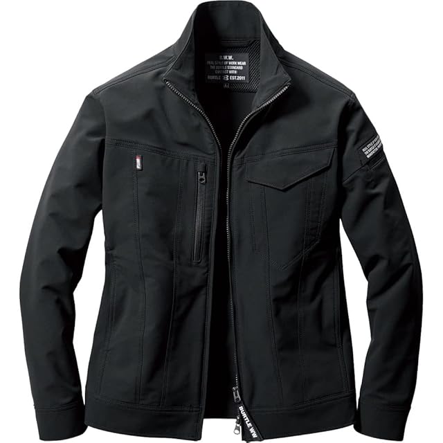 リッチベルベット ラインジップジャケット【Black】(gr46) | Pay ID