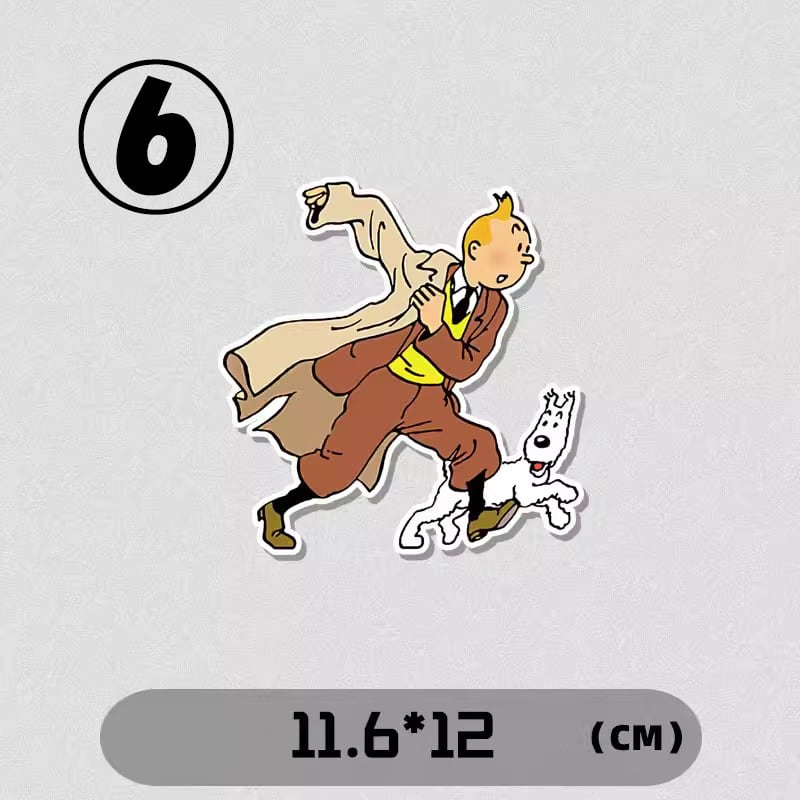 転写シール タンタンの冒険 スノーウィ 防水ステッカー シール | Pay ID