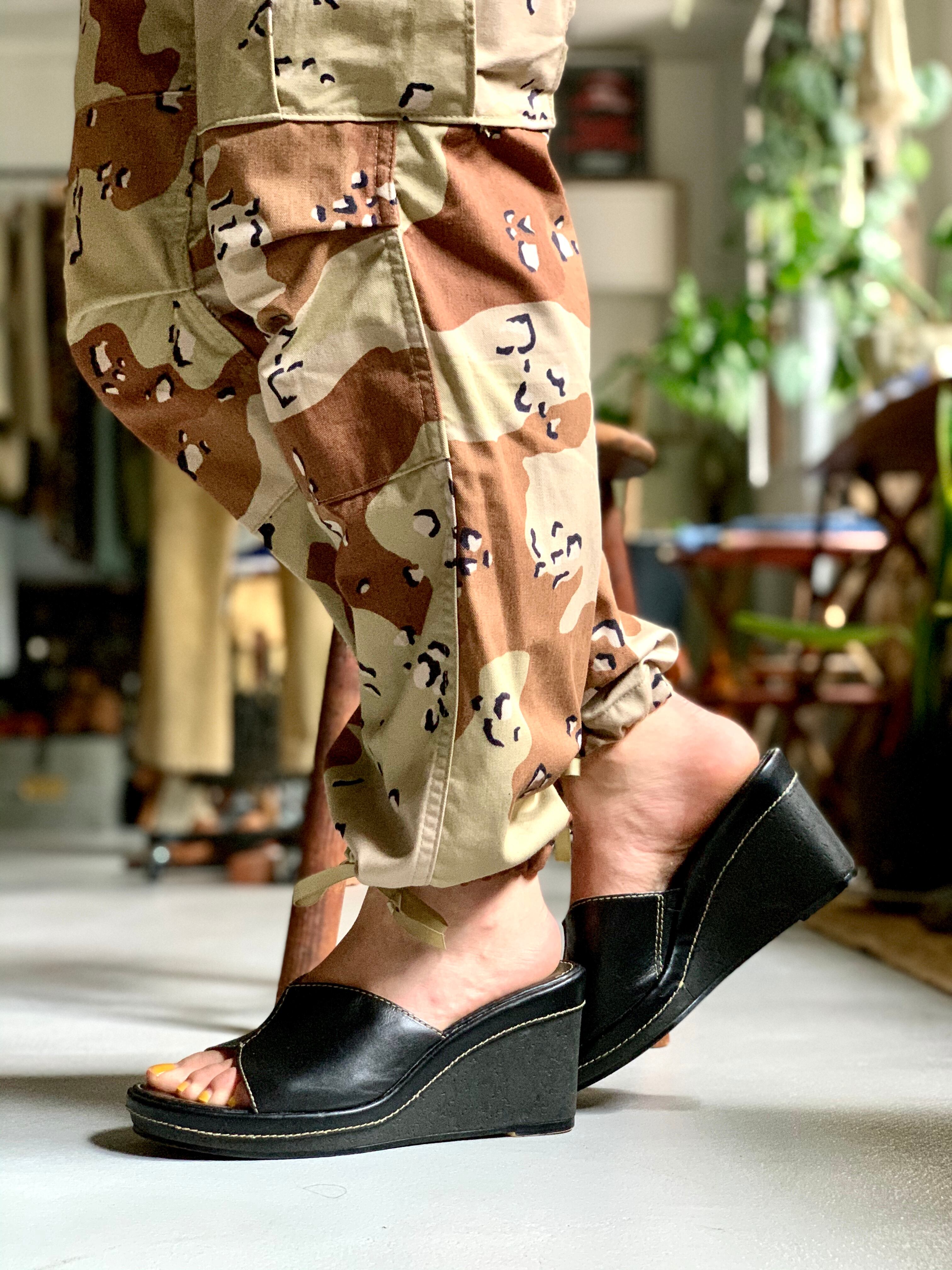 80's “US ARMY” “BDU PANTS” “choco chip camo”size XS-SHORT d.stock
