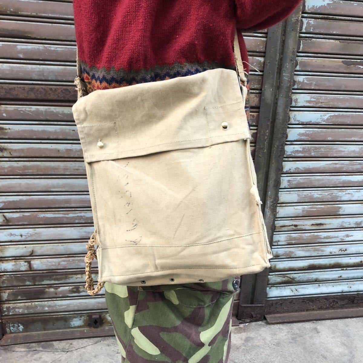 イギリス軍Mk7レスピレーター（ガスマスク）ハバーサック 1943年製