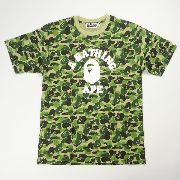 新品 タグ付 A BATHING APE エイプ ゴリラ 黒 カモフラ 柄 緑 - T ...