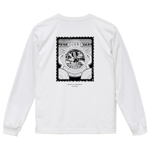 【受注販売】WillxWill postage stamp Long Sleeve 7.1oz White