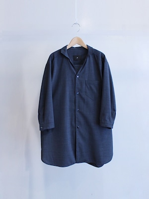 Garage.U.W TROPICAL Echoes SHIRT  CHARCOAL NAVY