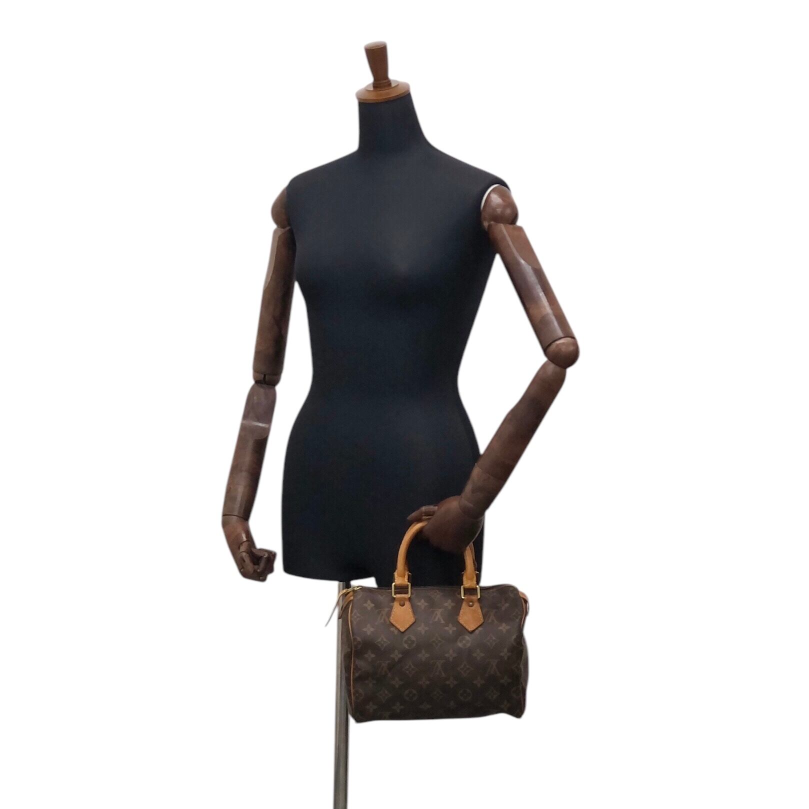LOUIS VUITTON ルイヴィトン モノグラム ハンドバッグ ブラウン PVC