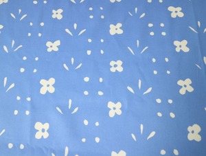 marimekko マリメッコ ／ KUKKAKETO クッカケト コットンパナマファブリック　ブルー系 / No.1470