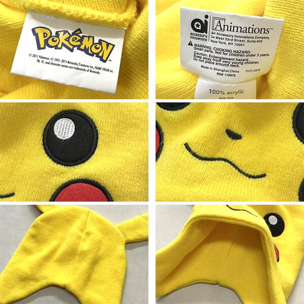 1点物◇ポケモン黄ピカチュウPokemonニット帽ニットキャップ/ビーニー
