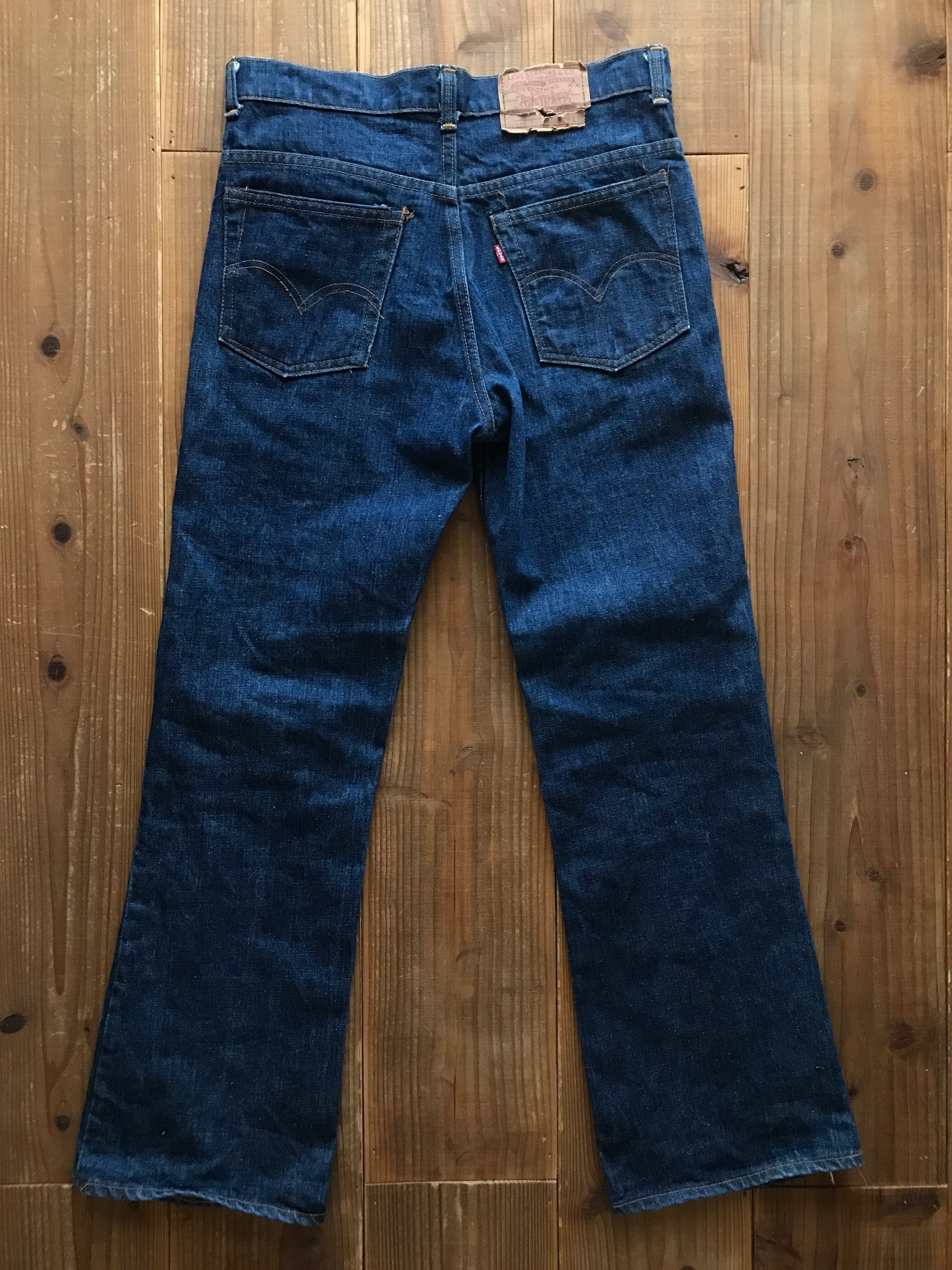 70'S Levi's 517 デニムパンツ　濃紺　16ボタン　表記(32×30)