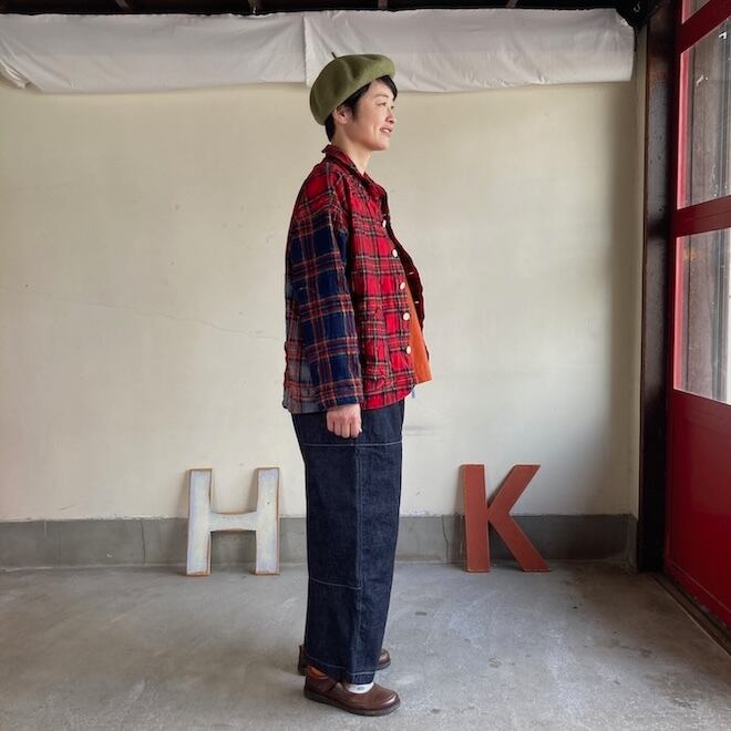 快晴堂 レディース ジャケット タータンフォーエバー シャツカバー
