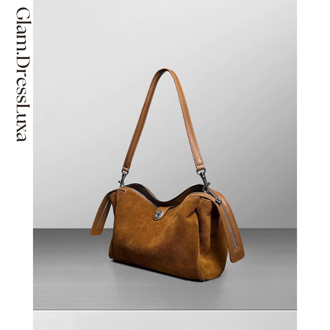 Suede Leather ShoulderBag/2color_B43