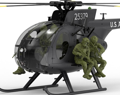 シルバーウィークSale！7％オフ◆F118‐S MH-6 Little Bird  GPS RTF フィギュア6体付  日本語説明書付◆バッテリー2個＆72色アクリルマーカ―プレゼント