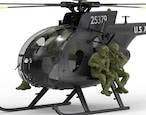 シルバーウィークSale!7%オフ◆F118‐S MH-6 Little Bird GPS RTF フィギュア6体付 日本語説明書付◆バッテリー2個&72色アクリルマーカ―プレゼント