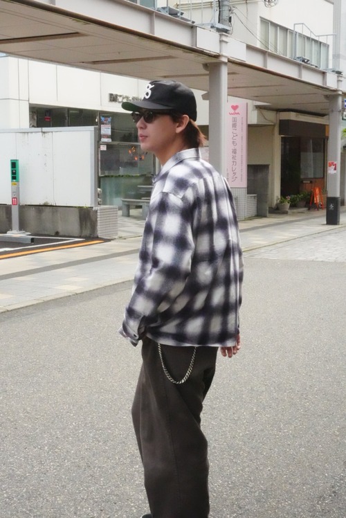 TOWNCRAFT PRINTED cotton nel check shirt